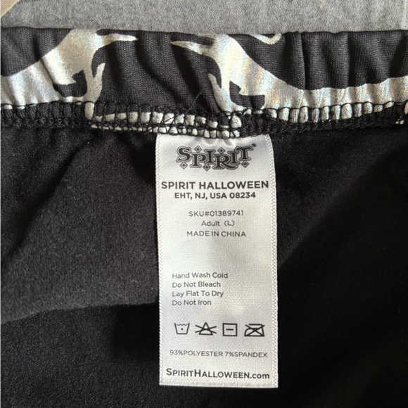 Women’s Iridescent Double Sided Skeleton Leggings - Picture 6 of 6